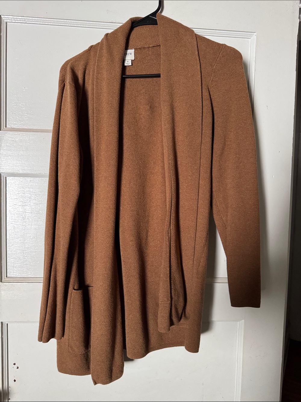 Jcrew small camel sweater blazer